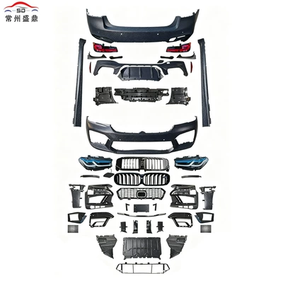 Suitable for Bmw 5 Series G30 M5 Old to New Body Kit Car Modification Parts, Large Quantity, Excellent Price, and Quality Assurance (Fixed wind wing) - glossy-black