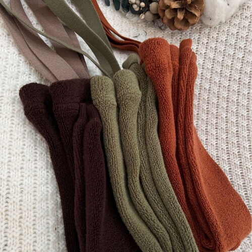 Autumn and winter infants, boys and girls, thickened high-waist navel-protecting slings, teddy velvet pantyhose, leggings, weight-lifting pants
