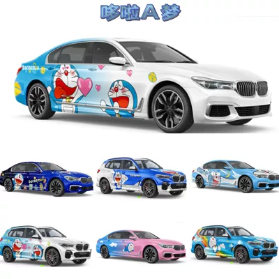 Full Car Film, Custom | Automotive Film - pvc-sole-doraemon-custom-paint-job-color-change