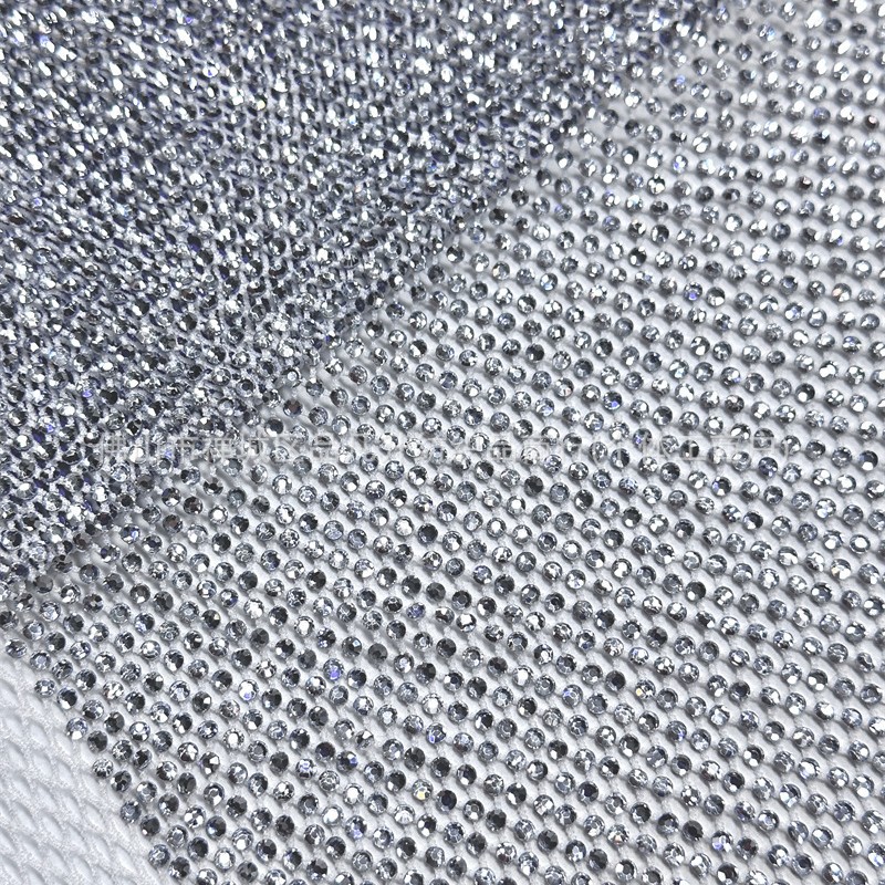 Fábrica de nuevos productos al por mayor Zhongshan 10 imitación de vidrio de diamond tela tela de vestido de baile