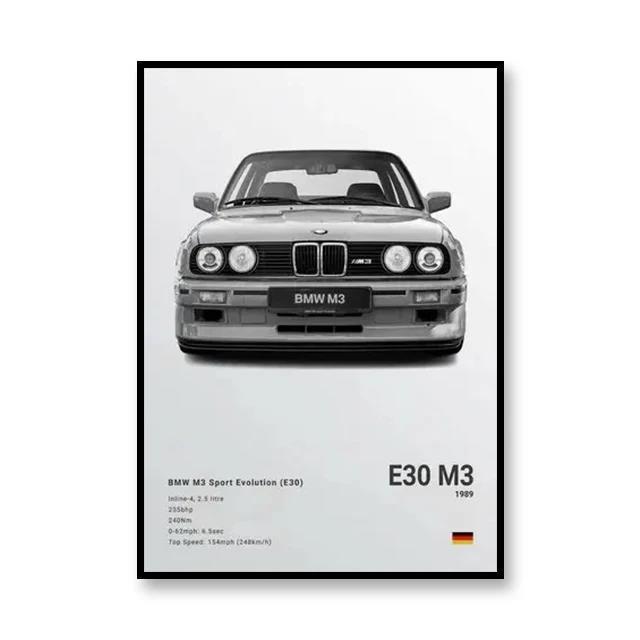 レーシング bmw スーパーカーキャンバス絵画装飾絵画ポスター絵画コア aliexpress temu amazon 卸売販売|undefined
