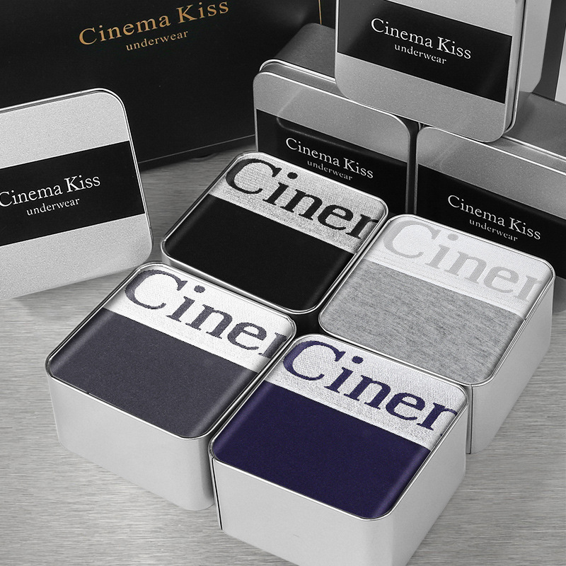 Cɼckν Factory Direct Sale Combed Cotton Men's Underwear Summer Thin Boxer Briefs Breathable Antibacterial Gift Box Set Cɼckν Factory Direct Sale Combed Cotton Men's Underwear Summer Thin Boxer Briefs Breathable Antibacterial Gift Box Set