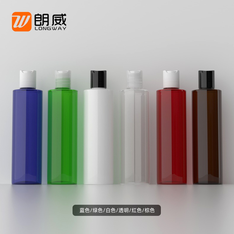 Longwei 150ml hombro plano mil botella de cubierta de otoño botella de rocío puro cubierta de la prensa botella PET de plástico sub-botella mil botella de cubierta de otoño