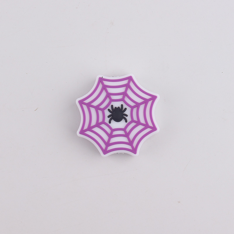 Extraña tela de araña de silicona cuentas creativas bolígrafo DIY accesorios goteo cuentas accesorios de cadena de tetina