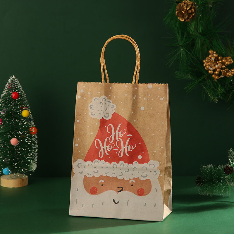 30g Weight Gift Wrapping Supplies Event & Party Supplies food packaging bag Storage & Cleaning Daily Occasion Kraft Paper Material Christmas Festival Santa Claus, Letter Pattern Simple Style Style Christmas Simple Style Santa Claus Letter Kraft Paper Daily Gift Wrapping Supplies 5