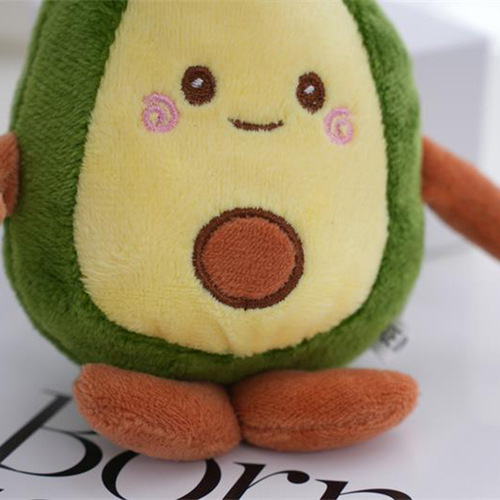 Ugly Avocado Plush Keychain Pendant Fruit Plush Doll Mini Avocado Plush Toy Pendant