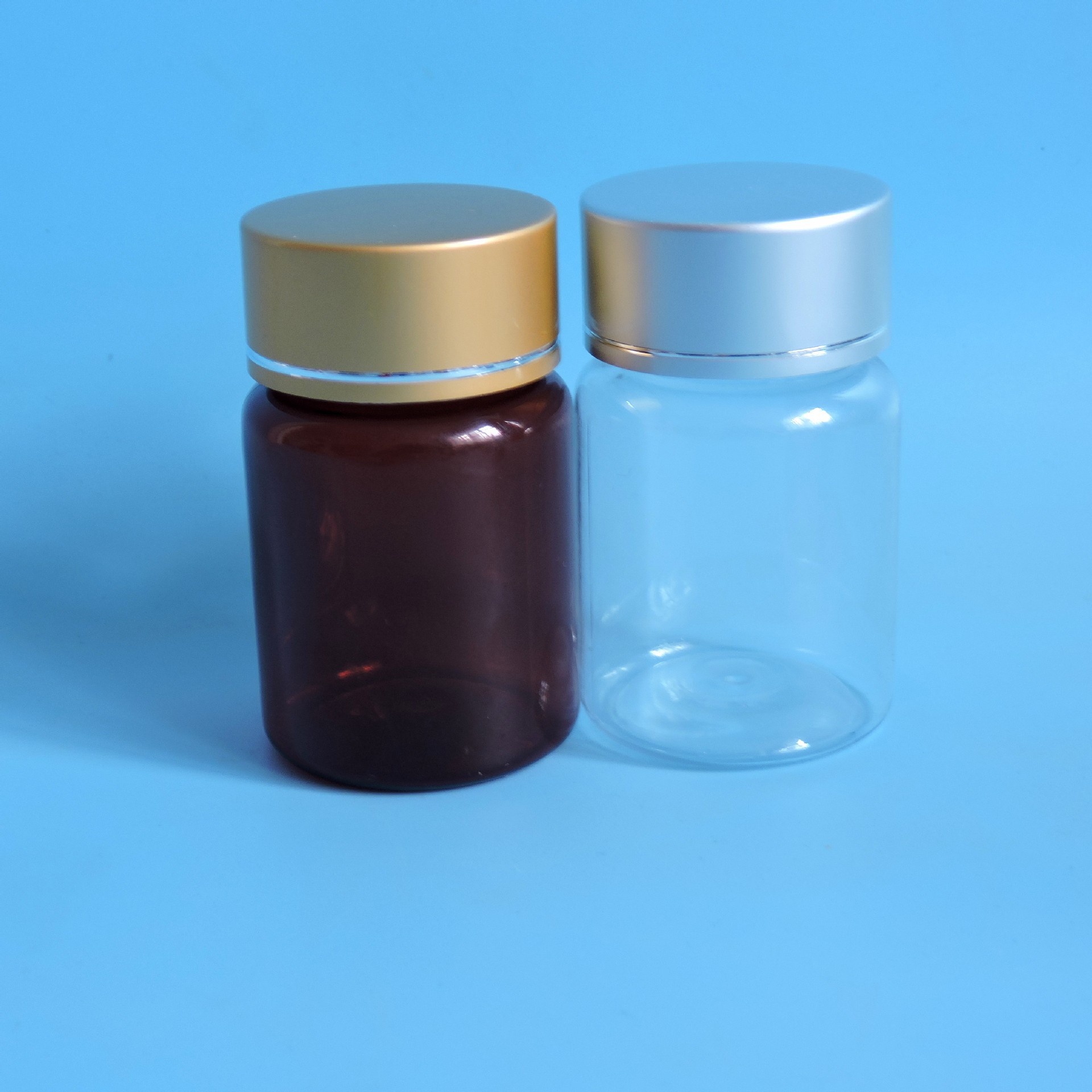 厂家现货50ml60ml片剂粉末广口样品瓶pet透明塑料瓶固体瓶分装瓶