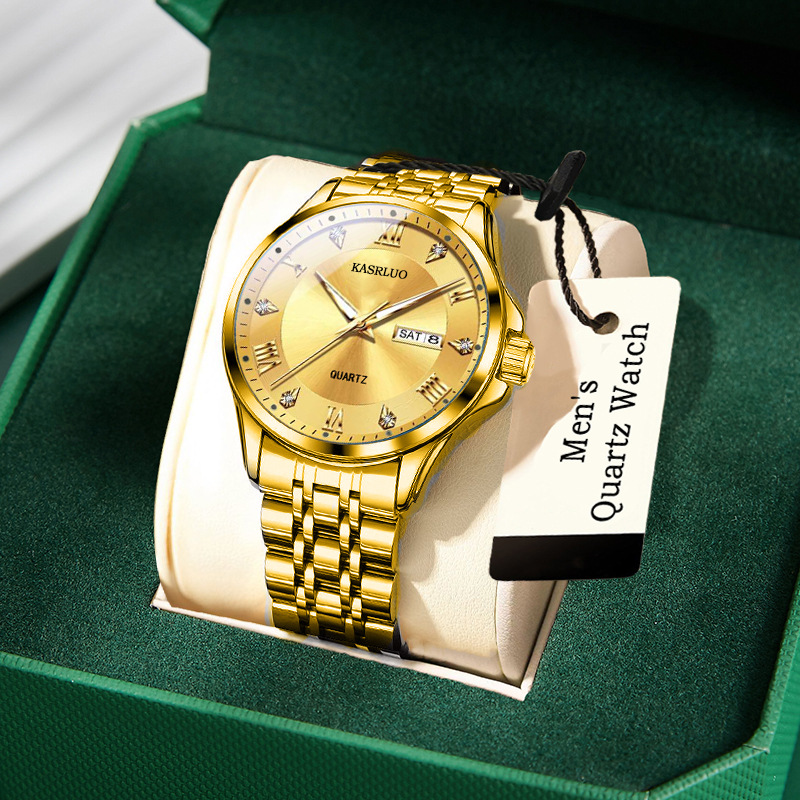 Men's Watch 2025 New Popular Fashion Luminous Waterproof High-End High-Value Quartz Watch Cross-Border Wholesale