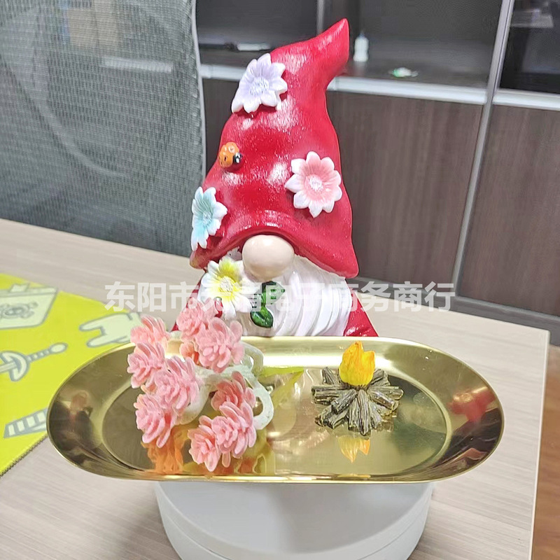 Cross-Border Faceless Goblin Garden Home Tray Storage Ornaments Gnome Dwarf Decorative Crafts Creative Ornaments