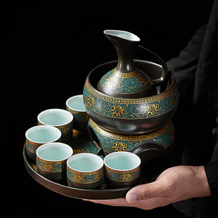 Ancient Wine Warming Ware Wine Set Liquor Yellow Wine Heating Large Capacity Household Ceramic Hot Pot Antique Chinese Style