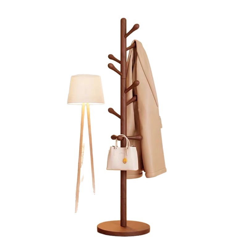 Percha de madera sólida percha de sombrero percha de dormitorio percha de ropa percha de esquina vertical percha de ropa percha de oficina image 6
