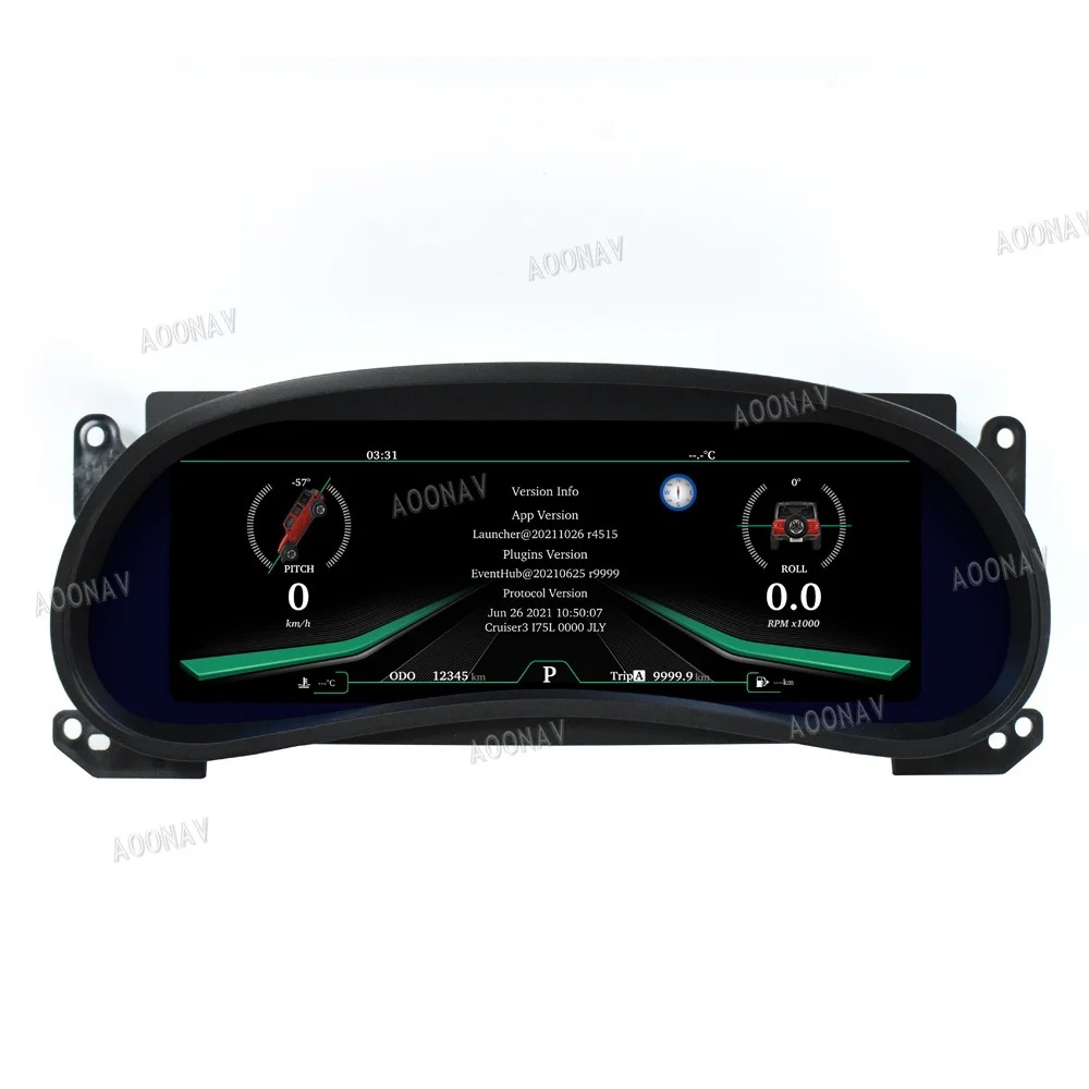 Suitable for Jeep Wrangler Jk Smart Lcd Dashboard Display Cockpit Speed Digital Display