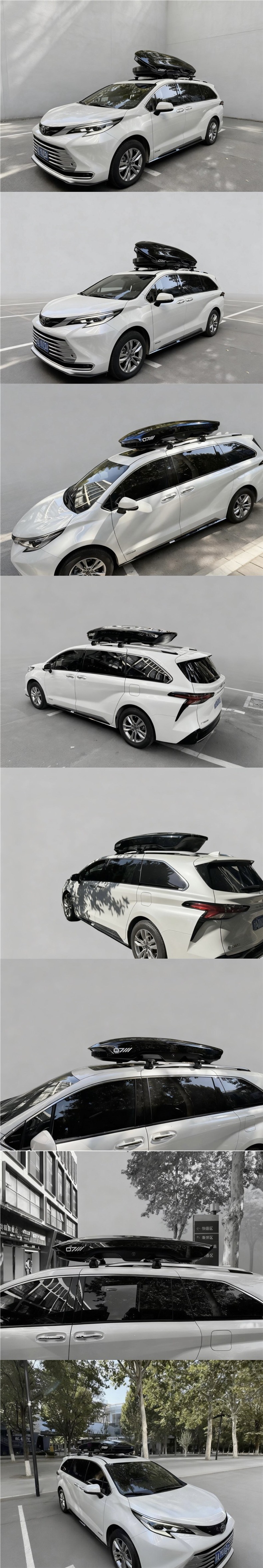 Black Shark Roof Box Model S9T, Same Style as Chen Zhen'S, for Suv Vehicles, Recessed Car Travel Box, Black Shark Roof Box