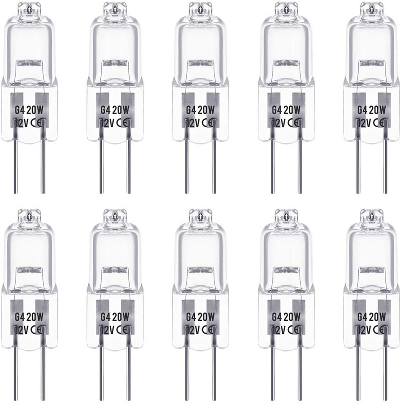 G 4ハロゲン電球12v 20w低圧足水晶灯小電球鏡前灯シャンデリアハロゲンタングステンろうそく灯光源|undefined