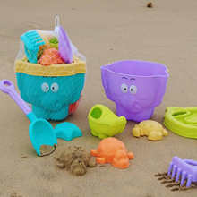 ins风大象沙滩桶玩具套装 海边戏水挖沙工具组合 儿童玩沙玩具