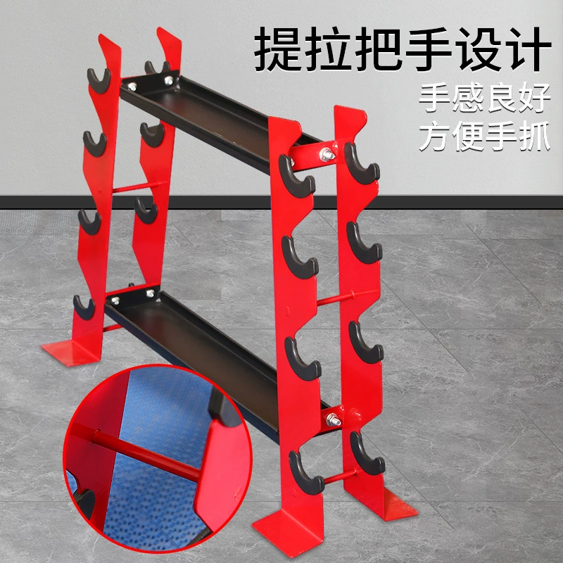 Universal hexagonal dumbbells, foldable storage system