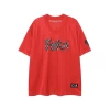 Red, with short sleeve