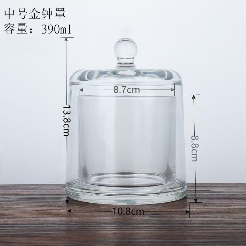 Campanas de oro, cubierta de fragancia de vidrio, candelabros con cubierta, cristal sin fuego, cubierta de vidrio de fragancia de expansión, vidrio decorativo, vidrio de decoración