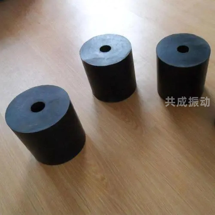 橡胶弹簧 直径200高度200橡胶减震垫 内孔40橡胶柱 橡胶园柱垫