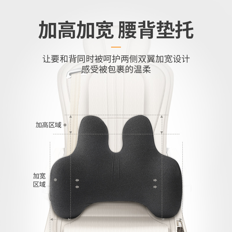Lianda Super Car Lumbar Support Memory Foam Lumbar Pillow Car Office Seat Lumbar Cushion Breathable Waist Support Cushion
