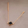 Retro accessory heart-shaped, bracelet, European style, four-leaf clover