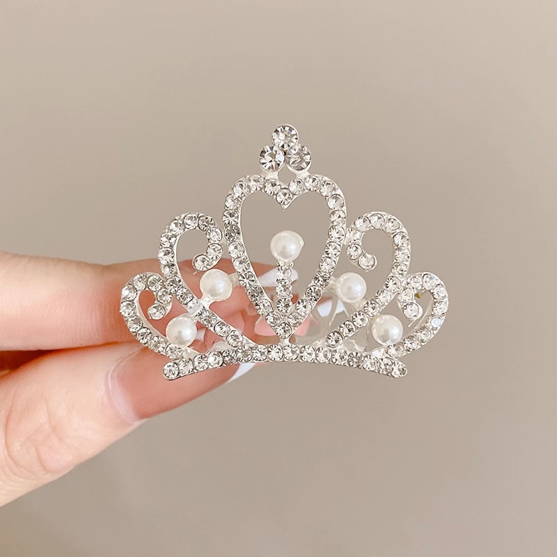 Pein de cabello princesa para niños niñas tocadillos de cabello de diamante para bebés de alto nivel pein de cabello para niñas corona de cumpleaños