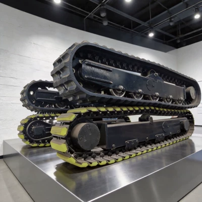 Steel Tracked Lift Platform 6810m Outdoor Off-Road High-Altitude Climbing Vehicle Fully Self-Propelled Tracked Scissor Lift Platform (Avtomobil fırlanan platformaları) - steel-rubber-custom-model