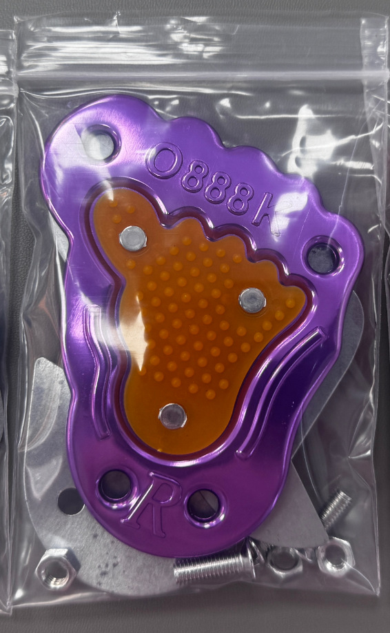 Feet purple (aluminum material)