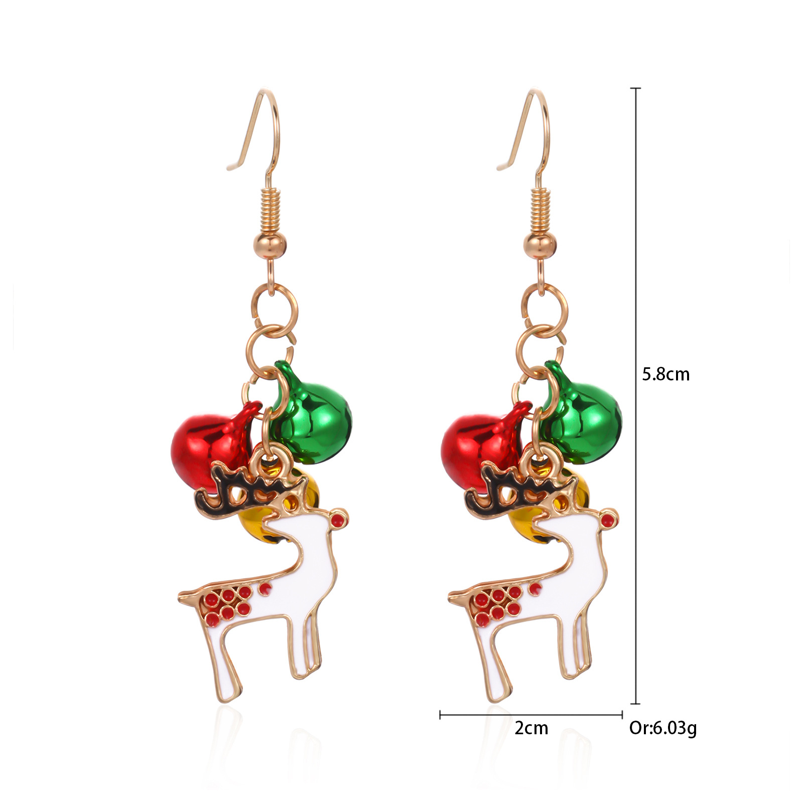 9. Bell elk earrings