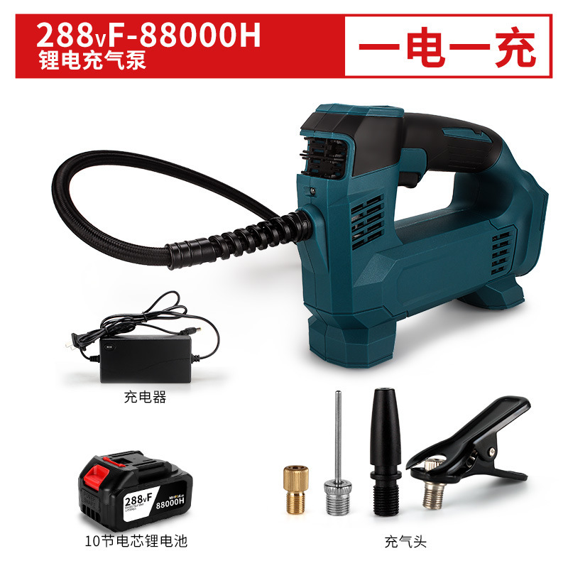 Bomba de aire transfronteriza bomba de aire de carga del coche pequeña batería de litio portátil neumático bomba de aire eléctrica