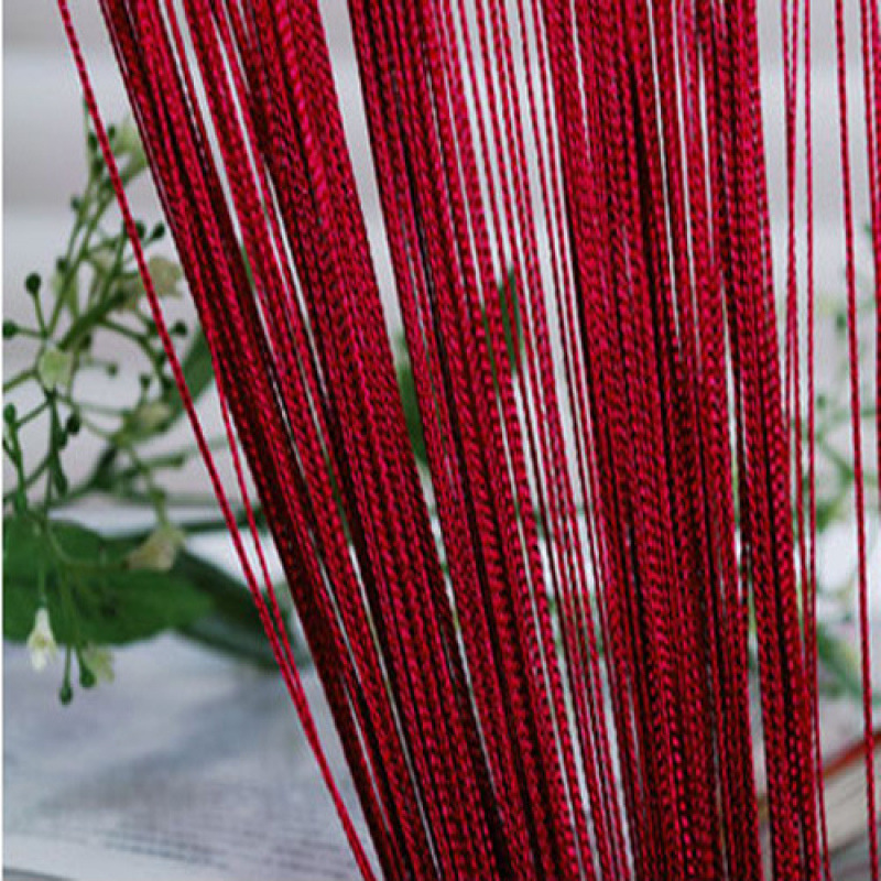 Free Shipping Thickened Encrypted Straight Line Curtain Entrance Line Curtain Partition Curtain Door Curtain Background Curtain Decorative Wedding Line Curtain