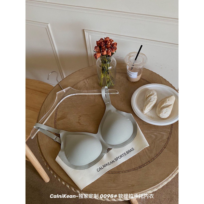 Nuevo 0098 soporte de elevación suave ropa interior suave soporte inalámbrico push-up Delgado molde taza sujetador mujer suave y cómoda ropa interior