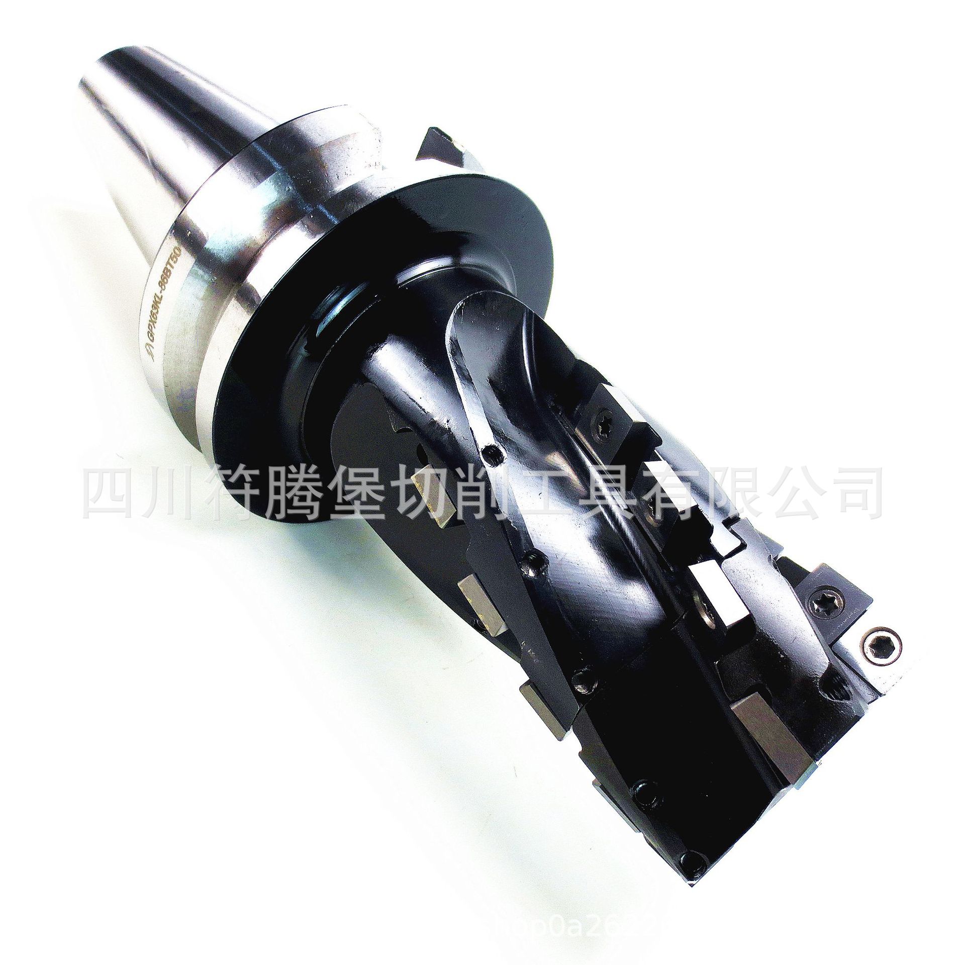 四川天虎可转位螺旋立铣刀/可换头开粗玉米铣刀：GPX63KL-86BT50