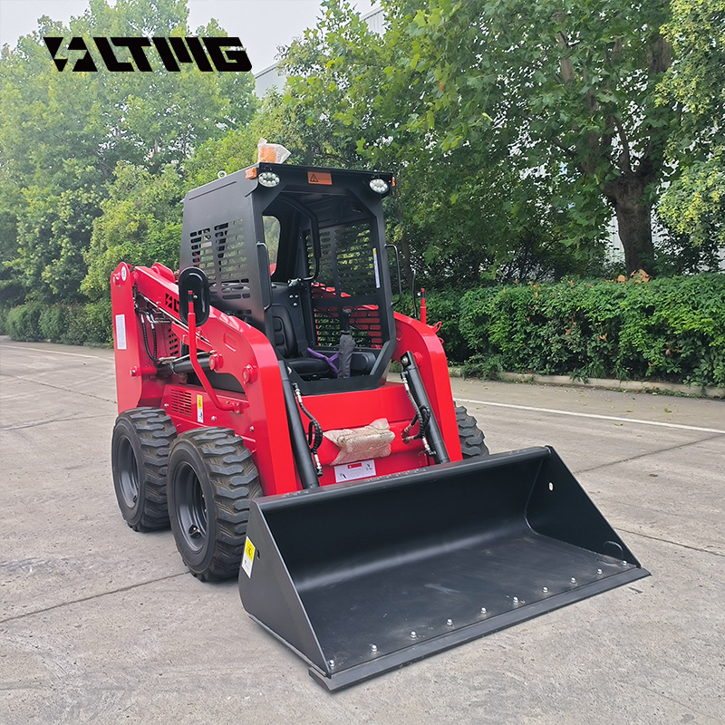 Cargador deslizante transfronterizo abierto cabina tipo ruedas multifuncional tipo asiento tipo transporte pequeño carretilla elevadora