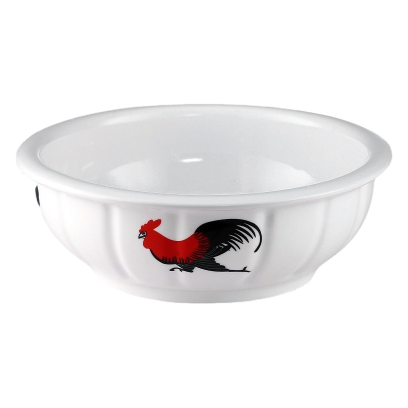 Ceramic Soup Bowl for Men, Large Rice Bowl for Restaurants, Hotel Noodle Bowl, Soup Basin, Deep Bowl, Restaurant Tableware, White Porcelain