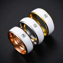 New European and American NFC Titanium Steel Ring—Smart Access Card, Bus Card, Subway Card—Stainless Steel Ring and Finger Ring