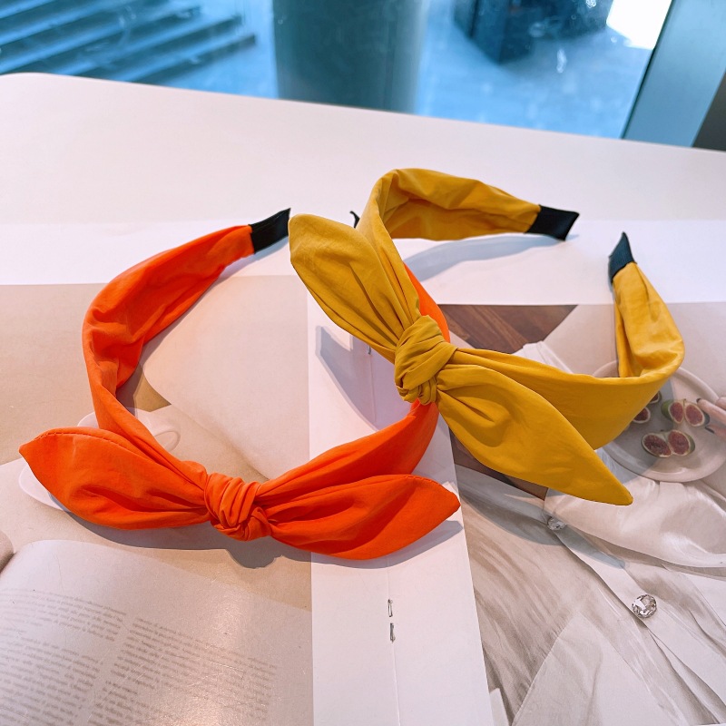 Fashion Candy Color Knotted Wide-brimmed Headband display picture 19