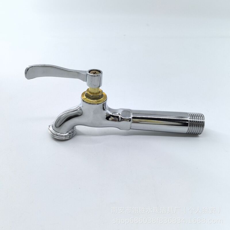 Cross-border 6-point faucet 2-inch 4-inch 6-inch big mouth bend faucet mid-length lengthened big quick-turn faucet nozzle