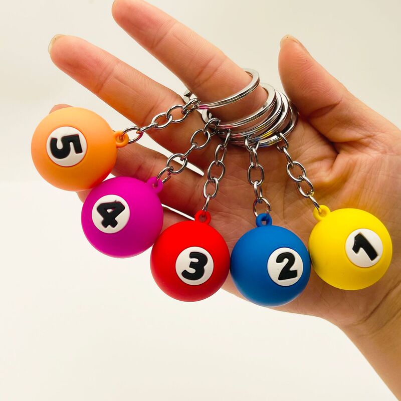 Creative Artificial Billiard Keychain No. 1 to No. 9 Billiard Bag Pendant Sports Peripheral Gifts Event Gifts Creative Artificial Billiard Keychain No. 1 to No. 9 Billiard Bag Pendant Sports Peripheral Gifts Event Gifts