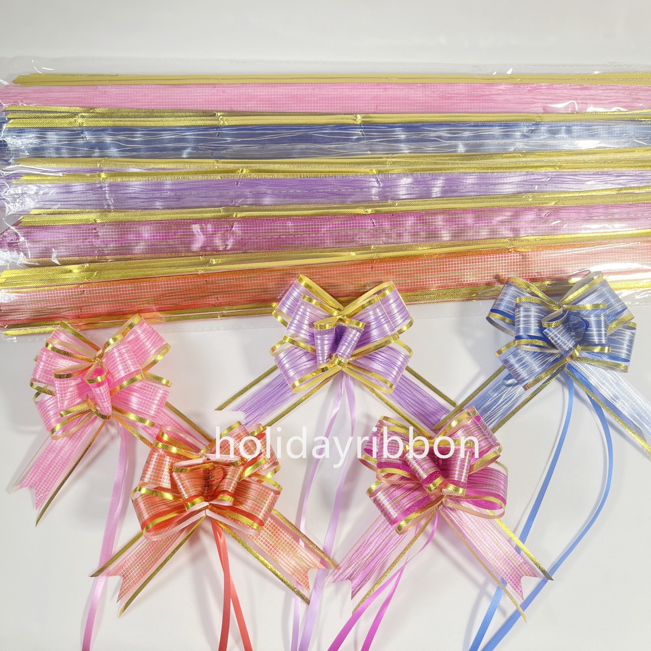 S / F 50 gran arco de nieve de patrón de árbol mano tira de flores de regalo de automóvil de boda embalaje corteza de flores