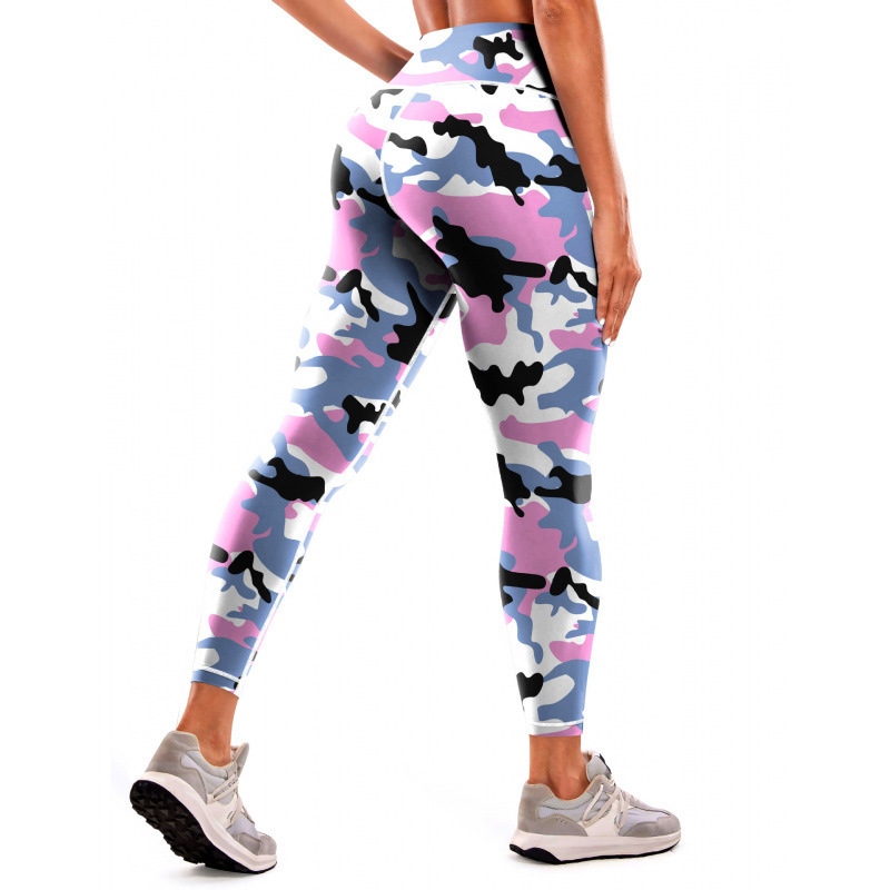 Transfronterizos Europa y Estados Unidos impresa pantalon de calzado de calzado de mujer elevación de cadera apretada bottom diaria pantalones deportivos casuales 2026