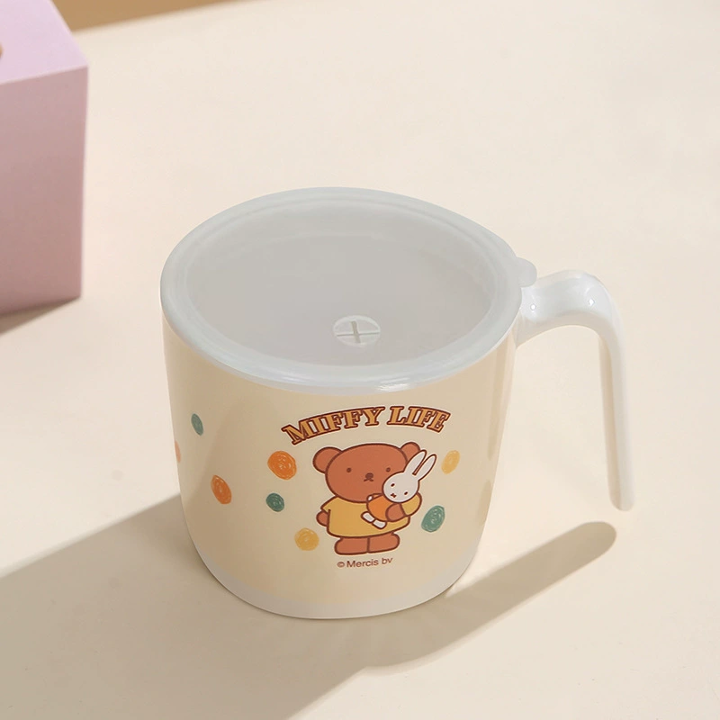 Тарелка для еды Miffy, детская мультяшная посуда для дома, термозащитная (антиожог)