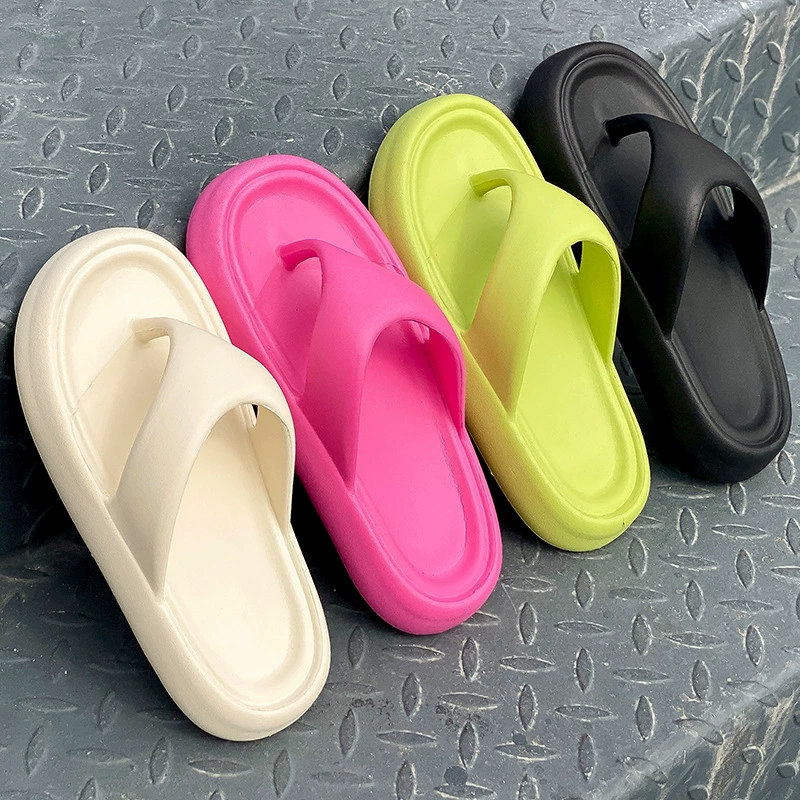 Flip flops, summer non-slip beach slippers platform for beloved, wholesale, soft sole