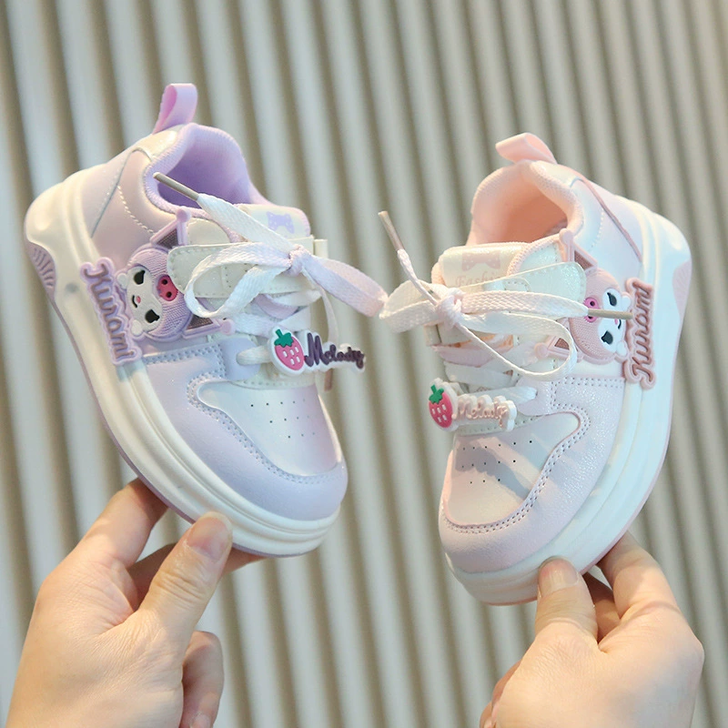 Спортивная обувь для девочек 2025 весна и осень новый детский повседневный кроссовок легкая маленькая девочка мультяшная обувь мягкая подошва детская обувь