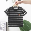 Round neck black stripe
