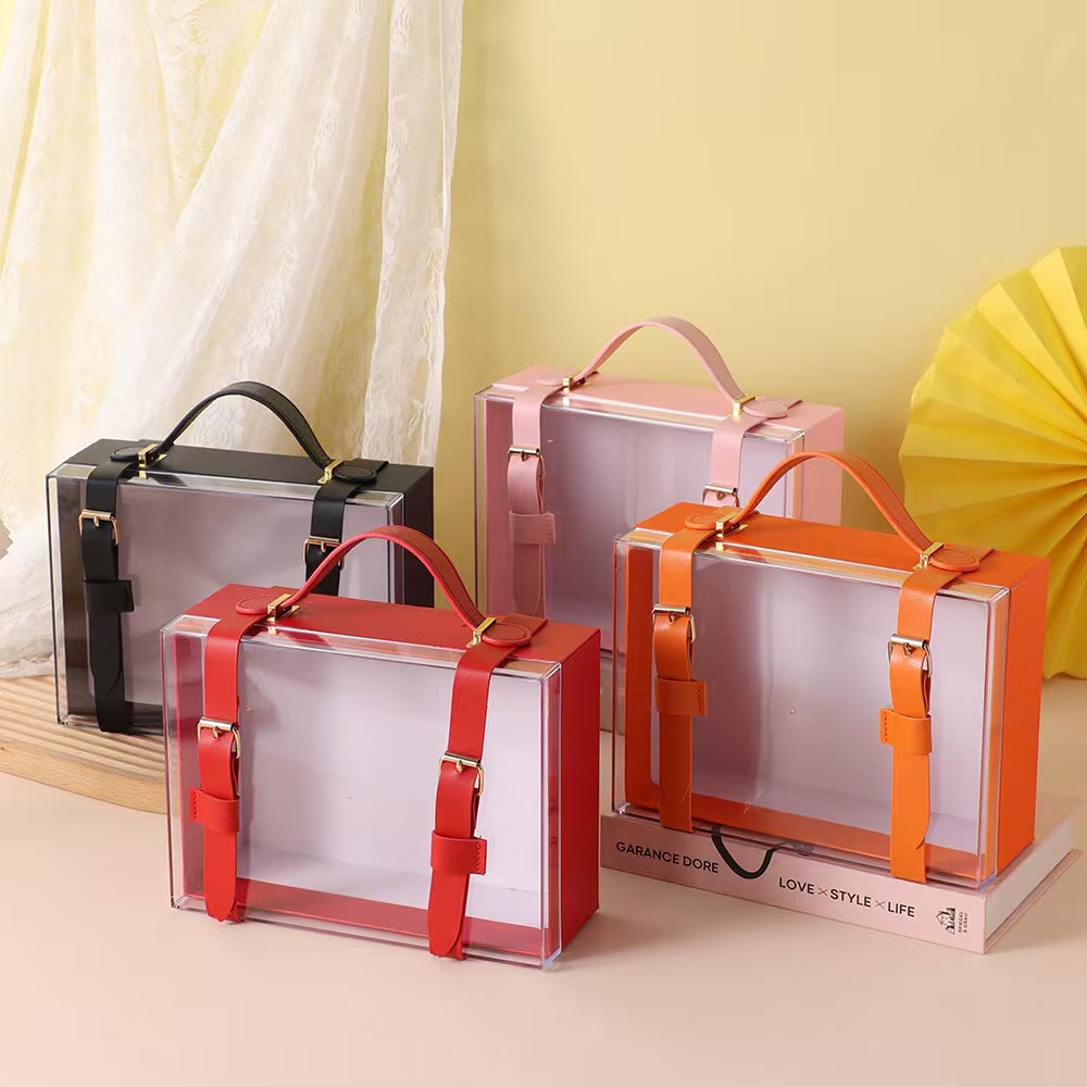 亚克力背带裤透明创意伴手礼盒伴娘伴手礼盒生日礼盒回礼婚庆礼盒