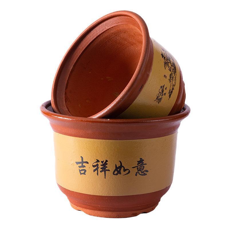 花盆陶瓷家用大号口径陶土花盆紫砂大花盆透气陶瓷盆绿植|undefined