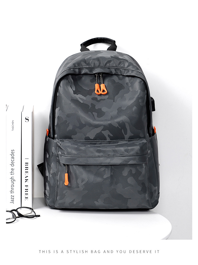 Camouflage Backpack 14-inch Notebook Backpack Computer Bag Men's Backpack display picture 9