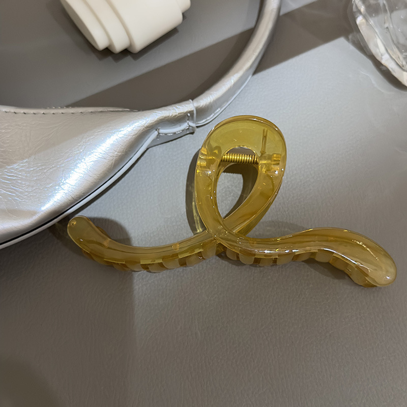 Franču haizivs klips Dienvidkorejas želejas krāsas roktura klipsis vienkāršs, universāls Ikdienas liela izmēra ārējais apģērbs sejas mazgāšanas muguras galvas klips_voghion.com