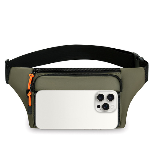 Men's New Waist Bag Multi-layer Mobile Phone Bag Fashion Casual Large Capacity Waterproof Construction Site Working Money Men's Bag 